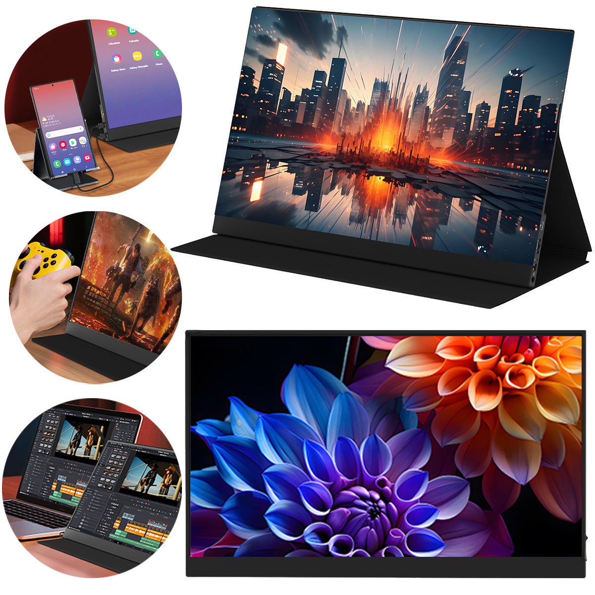 ZEUSLAP Monitor podróżny DO LAPTOPA TELEFONU 16,1 1920*1080P FHD ZEUSLAP P16A