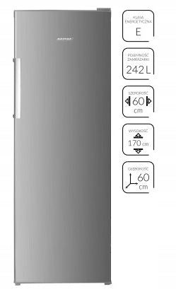 Zamrażarka szufladowa MPM-245-ZS-17 170x60cm INOX(Zamrażarka szufladowa MPM-245-ZS-17 170x60cm INOX)