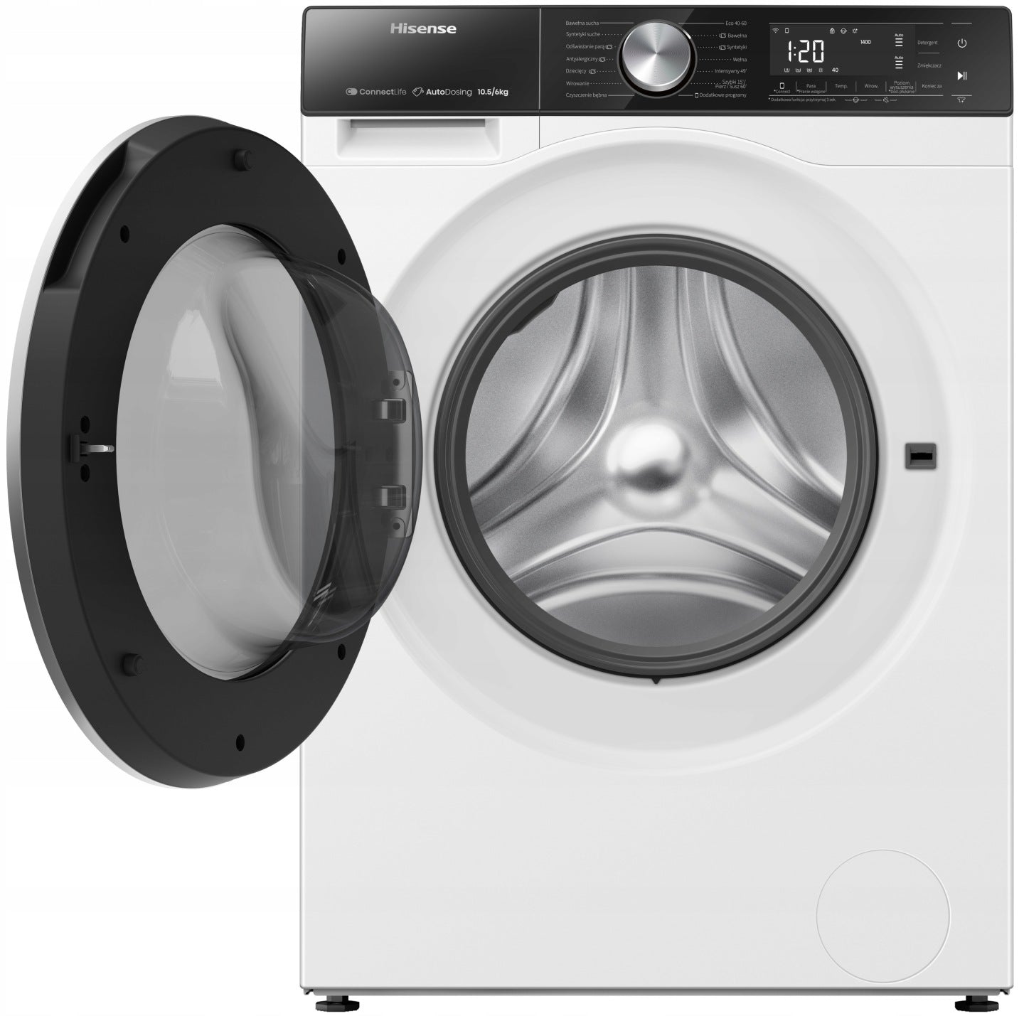 Pralko-suszarka HISENSE Seria 5S WD5S1045BW PL Autodozowanie 1400 obr
