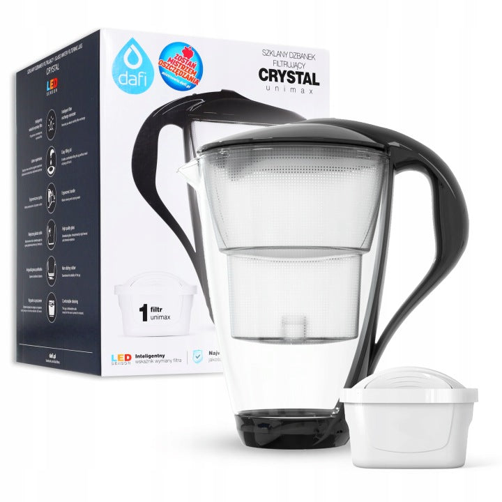 OdkryjDafi DZBANEK szklany DAFI CRYSTAL unimax LED 2L + 1 WKŁAD(1'/DZBANEK szklany DAFI CRYSTAL unimax LED 2L + 1 WKŁAD')