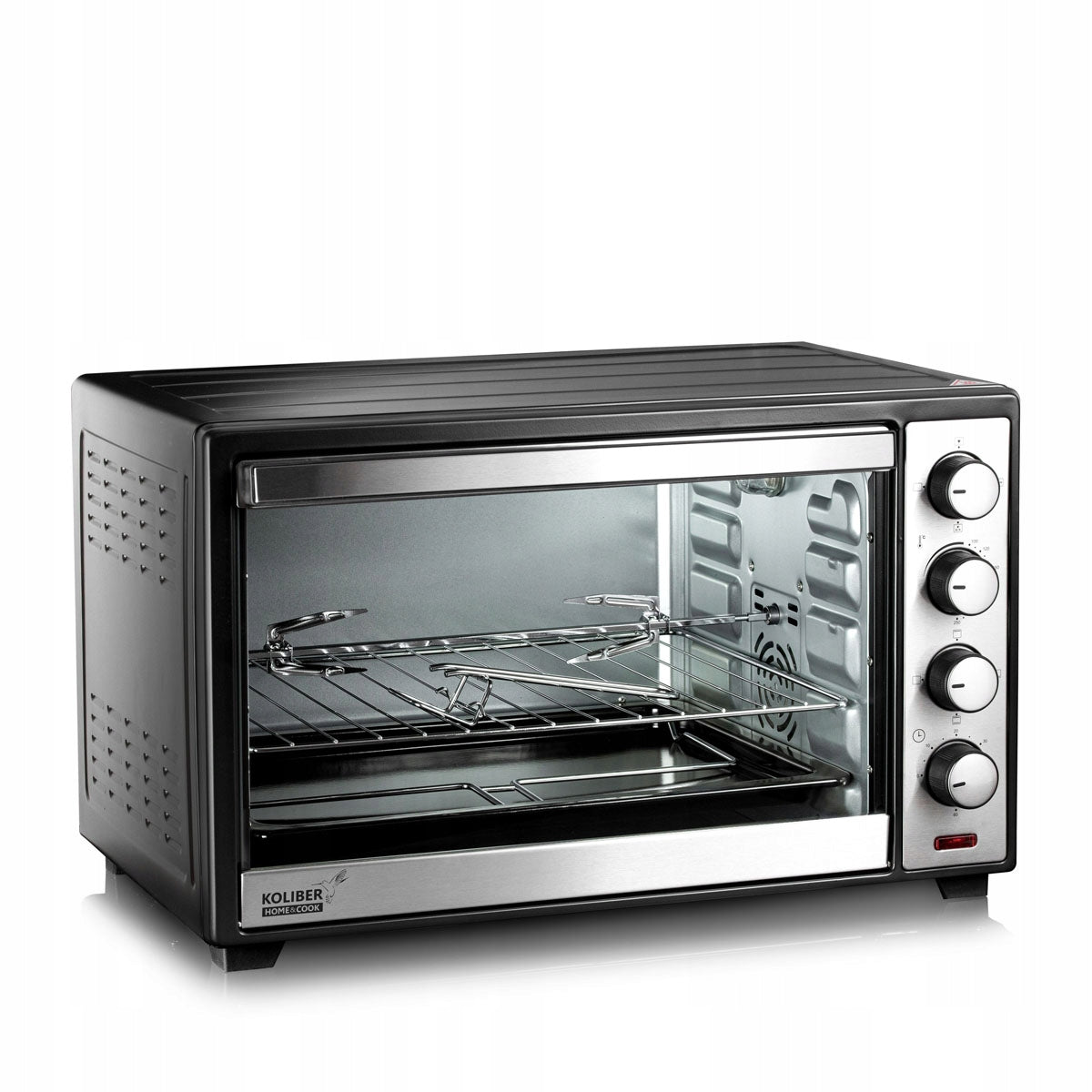 PIEKARNIK ELEKTRYCZNY 48L TERMOOBIEG ROŻNO GRILL WOLNOSTOJĄCY MINI(PIEKARNIK ELEKTRYCZNY 48L TERMOOBIEG ROŻNO GRILL WOLNOSTOJĄCY MINI)