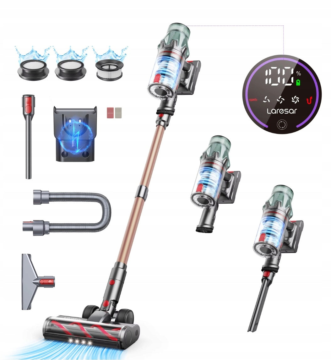 MODEL 2026 Odkurzacz pionowy bezprzewodowy Laresar V7 PRO(MODEL 2026 Odkurzacz pionowy bezprzewodowy Laresar V7 PRO/500 W)