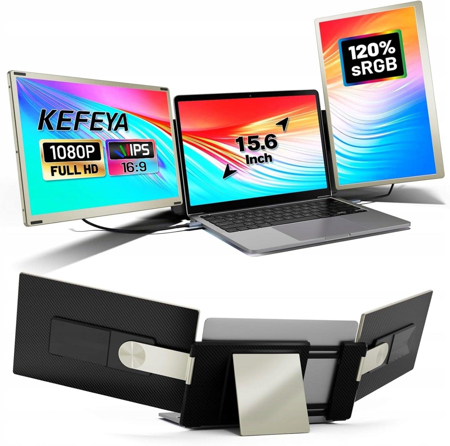 KEFEYA S6 MONITOR DO LAPTOPA 15,6 WSZYSTKIE MODELE PRZENOŚNY EKRAN